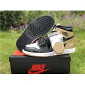 AIR JORDAN 1 RETRO TOP 3 IN BLACK AND GOLD