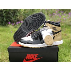 AIR JORDAN 1 RETRO TOP 3 IN BLACK AND GOLD
