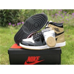 AIR JORDAN 1 RETRO TOP 3 IN BLACK AND GOLD