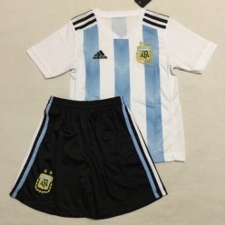 Argentina Home Youth 2018 FIFA World Cup Thailand Soccer Jersey