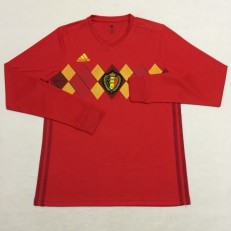 Belgium Home 2018 FIFA World Cup Long Sleeve Thailand Soccer Jersey