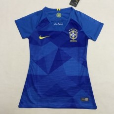 Brazil Away Women 2018 FIFA World Cup Thailand Soccer Jersey