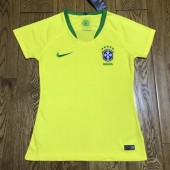 Brazil Home Women 2018 FIFA World Cup Thailand Soccer Jersey