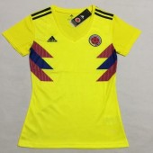 Colombia Home Women 2018 FIFA World Cup Thailand Soccer Jersey