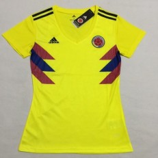 Colombia Home Women 2018 FIFA World Cup Thailand Soccer Jersey
