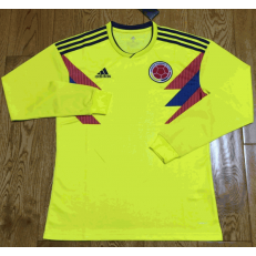 Columbia Home 2018 FIFA World Cup Long Sleeve Thailand Soccer Jersey