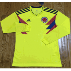 Columbia Home 2018 FIFA World Cup Long Sleeve Thailand Soccer Jersey
