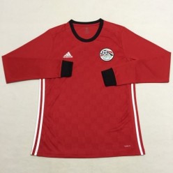 Egypt Home 2018 FIFA World Cup Long Sleeve Thailand Soccer Jersey