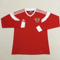 Russia Home 2018 FIFA World Cup Long Sleeve Thailand Soccer Jersey