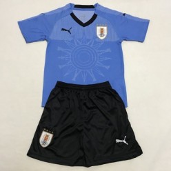 Uruguay Home Youth 2018 FIFA World Cup Thailand Soccer Jersey