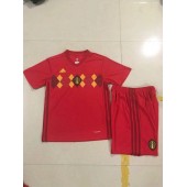 BELGIUM HOME YOUTH 2018 FIFA WORLD CUP THAILAND SOCCER JERSEY