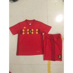 BELGIUM HOME YOUTH 2018 FIFA WORLD CUP THAILAND SOCCER JERSEY