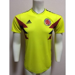 COLOMBIA HOME 2018 FIFA WORLD CUP PLAYER VERSION SOCCER JERSEY