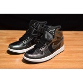 AIR JORDAN 1 BLACK PATENT LEATHER 332550-017