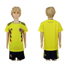 Colombia Home Youth 2018 FIFA World Cup Soccer Jersey