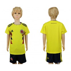 Colombia Home Youth 2018 FIFA World Cup Soccer Jersey
