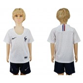 France Away Youth 2018 FIFA World Cup Soccer Jersey