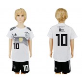 Germany 10 OZIL Home Youth 2018 FIFA World Cup Soccer Jersey