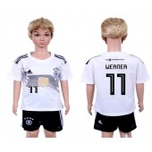 Germany 11 WERNER Home Youth 2018 FIFA World Cup Soccer Jersey