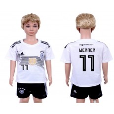 Germany 11 WERNER Home Youth 2018 FIFA World Cup Soccer Jersey
