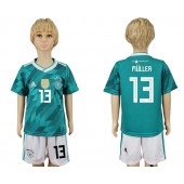 Germany 13 MULLER Away 2018 FIFA World Cup Youth Soccer Jersey