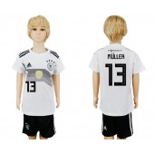 Germany 13 MULLER Home Youth 2018 FIFA World Cup Soccer Jersey