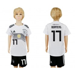 Germany 17 BOATENG Home Youth 2018 FIFA World Cup Soccer Jersey