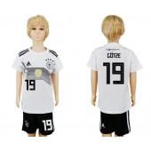 Germany 19 GOTZE Home Youth 2018 FIFA World Cup Soccer Jersey