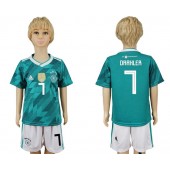 Germany 7 DRAXLER Away 2018 FIFA World Cup Youth Soccer Jersey