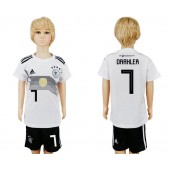 Germany 7 DRAXLER Home Youth 2018 FIFA World Cup Soccer Jersey
