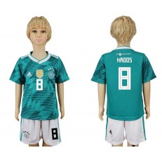 Germany 8 KROOS Away 2018 FIFA World Cup Youth Soccer Jersey