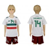 Mexico 14 CHICHARITO Away Youth 2018 FIFA World Cup Soccer Jersey