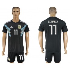 Argentina 11 DI MARIA Away 2018 FIFA World Cup Soccer Jersey