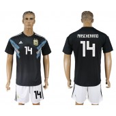 Argentina 14 MASCHERANO Away 2018 FIFA World Cup Soccer Jersey