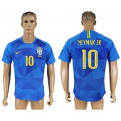 Brazil 10 NEYMAR JR Away 2018 FIFA World Cup Soccer Thailand Soccer Jersey