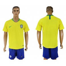 Brazil Home 2018 FIFA World Cup Soccer Jersey