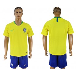 Brazil Home 2018 FIFA World Cup Soccer Jersey