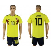Colombia 10 JAMES Home 2018 FIFA World Cup Soccer Jersey