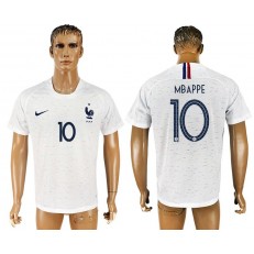 France 10 MBAPPE Away 2018 FIFA World Cup Soccer Thailand Soccer Jersey