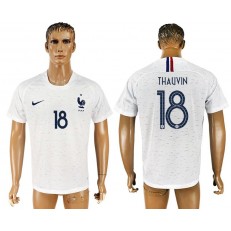 France 18 THAUVIN Away 2018 FIFA World Cup Soccer Thailand Soccer Jersey