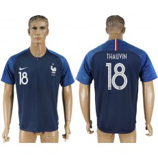 France 18 THAUVIN Home 2018 FIFA World Cup Soccer Thailand Soccer Jersey