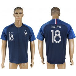 France 18 THAUVIN Home 2018 FIFA World Cup Soccer Thailand Soccer Jersey