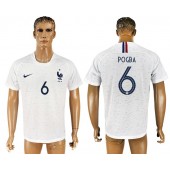 France 6 POGBA Away 2018 FIFA World Cup Soccer Thailand Soccer Jersey