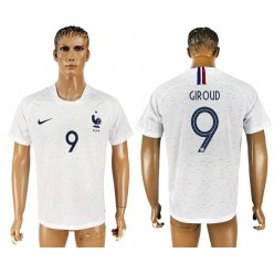 France 9 GIROUD Away 2018 FIFA World Cup Soccer Thailand Soccer Jersey