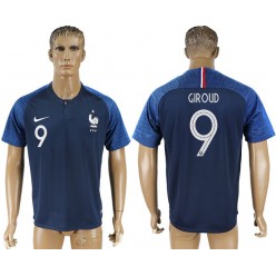 France 9 GIROUD Home 2018 FIFA World Cup Soccer Thailand Soccer Jersey