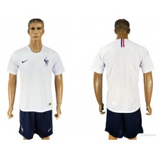 France Away 2018 FIFA World Cup Soccer Jersey