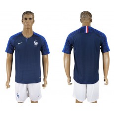 France Home 2018 FIFA World Cup Soccer Jersey