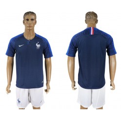 France Home 2018 FIFA World Cup Soccer Jersey