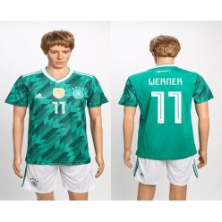 Germany 11 WERNER Away 2018 FIFA World Cup Soccer Jersey