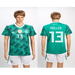 Germany 13 MULLER Away 2018 FIFA World Cup Soccer Jersey